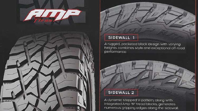 Шинная компания TWG выпустит первую модель внедорожных шин класса R/T под брендом AMP